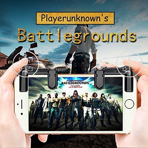 Mobile Game Fire Button Aim Key Buttons L1R1 for PUBG,PUBG Mobile Game Joystick，Cell Phone Game Shooter Controller for Android IOS （1 Pair）
