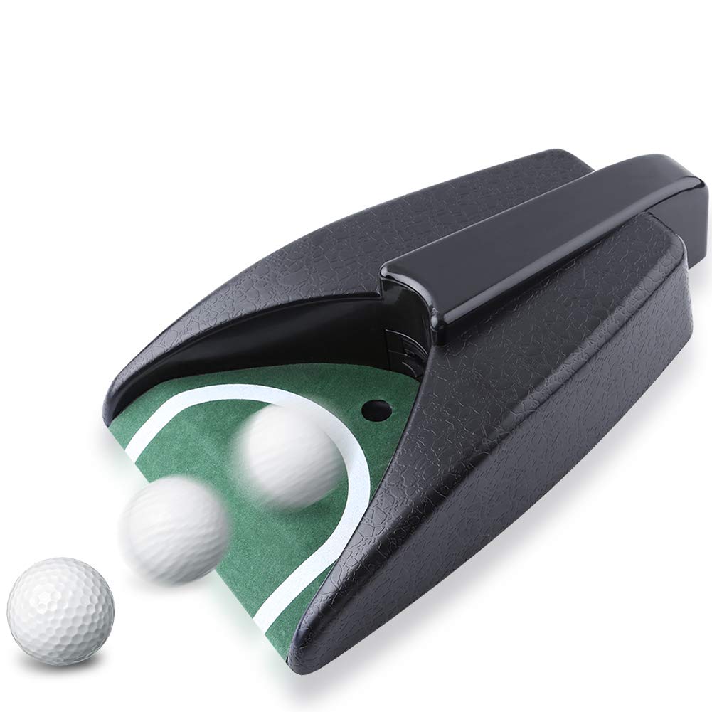 Automatic Putting Cup, Return Machine for Training Practice Portable Ball Automatic Putting Returning Machine Training Putting Equipment for Indoor Outdoor Practice, Plastic