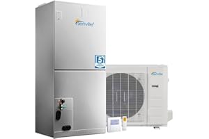 Senville 4 Ton Central Air Conditioner Heat Pump Split System, 48,000 BTU, Inverter, Variable Speed, 10KW AUX, 208/230V