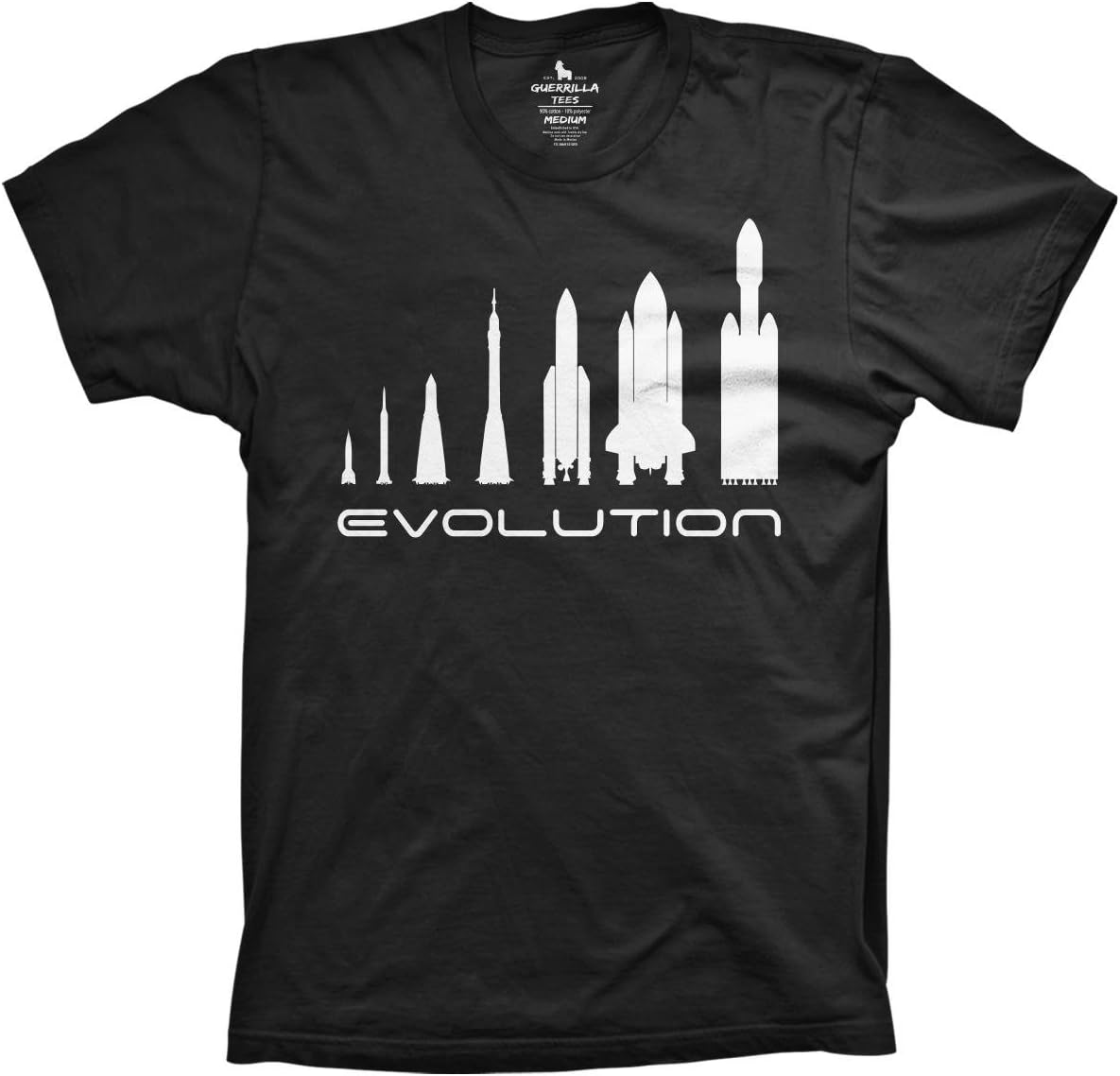 Evolution of Rockets Funny Space Mars Tshirts Falcon Shirts
