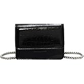 MING GROUP PU Leathe Mini Crossbody Bags for Women's, Y2k Mini Square Purse with Chain Strap Fashion Women Small Evening Bags