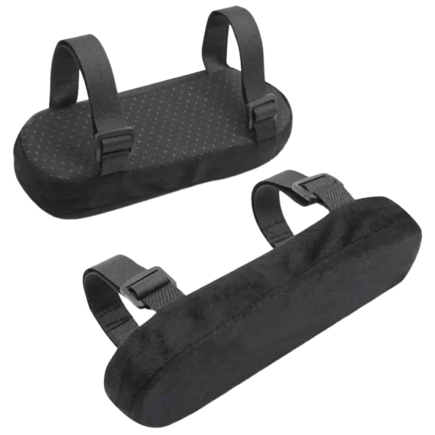 EOWVISN 2 Pieces Black Armrest Pads, Seat Armrest Protectors, Seat Accessories, Soft Seat Armrest Pads, Seat Armrest Support Pads