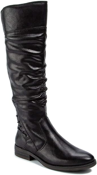 bare traps wide calf boots black