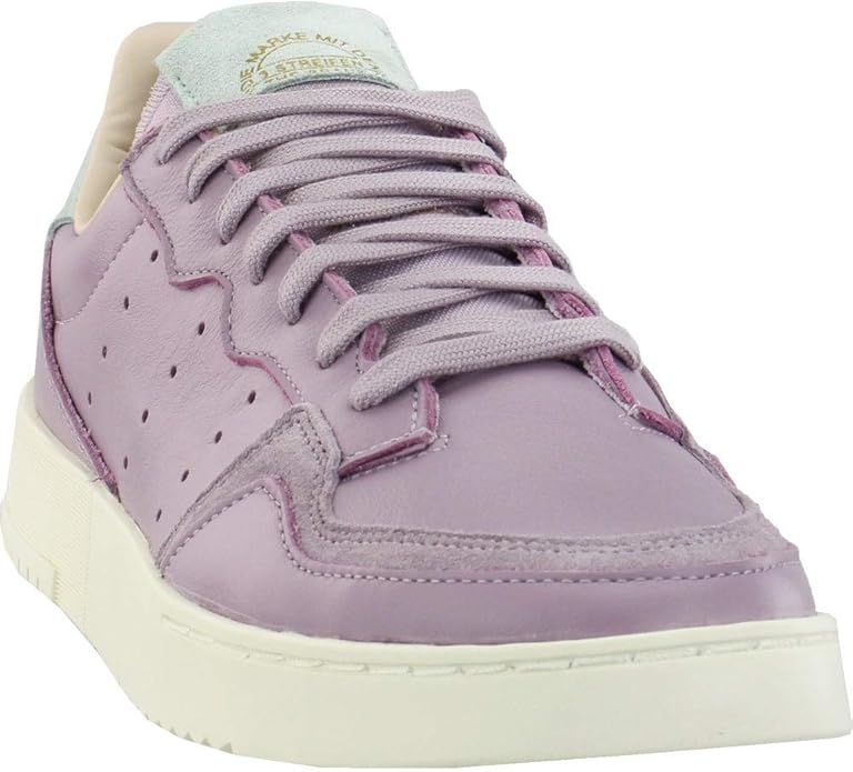 adidas originals supercourt trainers in white with cord heel tab