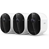 Arlo Pro Security Camera 2K HDR (6th Gen, 2025 Release) - Wireless Outdoor Camera, Rechargeable Removeable Battery, Emergency Response, 1-Month Trial of Secure Plan, 3 Cam, White,Motion Alert