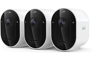 Arlo Pro Security Camera 2K HDR (6th Gen, 2025 Release) - Wireless Outdoor Camera, Rechargeable Removeable Battery, Event Captions, Emergency Response, 1-Month Trial of Secure Plan, 3 Cam, White