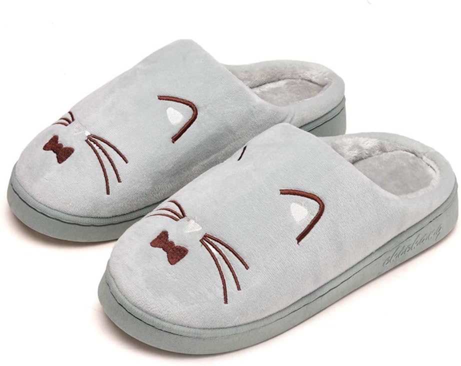 Slippers for Women, Men s Slippers of Cute Cat Designs, House Slippers for Women with Memory Foam for Couples