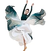 ORIDOOR Women's Fairy Lyric Dance Skirt - Gradient Chiffon Swing and Ballet Modern Dance Skirt