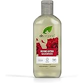 Dr Organic Rose Otto Shampoo, Restoring, Mens, Womens, Natural, Vegan, Cruelty-Free, Paraben & SLS-Free, Recyclable & Recycled Ocean Bound Plastic, Certified Organic, 265ml, Packaging may vary