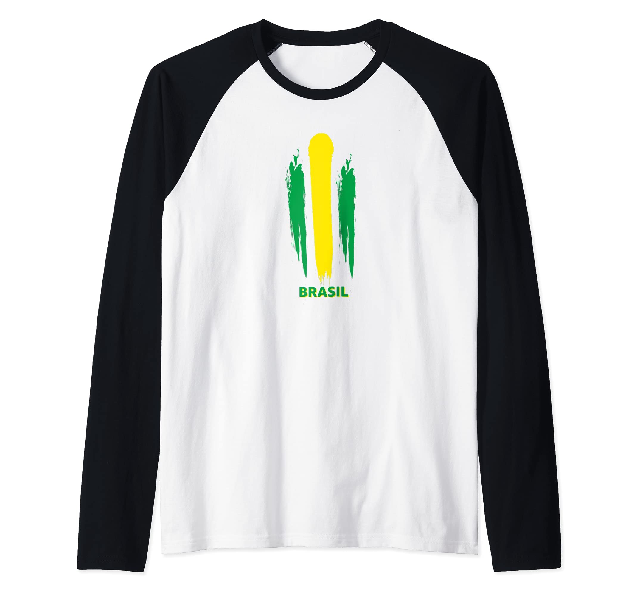 Flag Brasil Raglan Baseball Tee