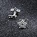 14g Cubic Zirconia Dermal Anchor Tops and Base Surgical Steel Microdermals Body Piercings (Star)