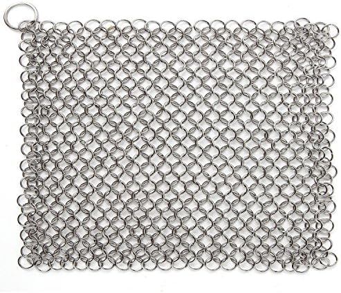 Clean Chainmail Cast Iron Chainmail Scrubber, Ultimate Solution for Cleaning (Pre ...