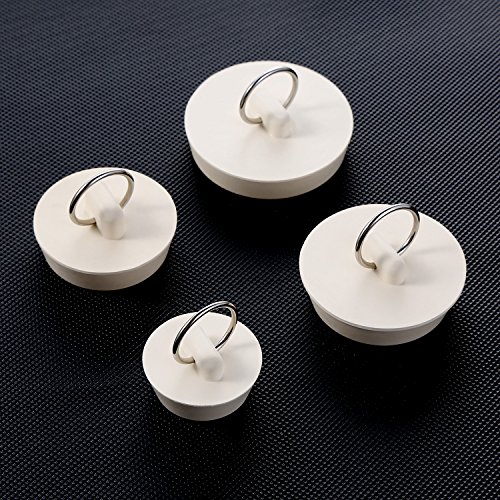 HESTYA Tub Stopper Set Rubber Sink Stopper Drain Plug with Hanging Ring