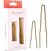 Frenchies French Twist Hair Pin, Ultra Flocked Extra Soft French Hair Pins for Women, Wedding, Updo Extensions, or Wig, 20 Count, Blond