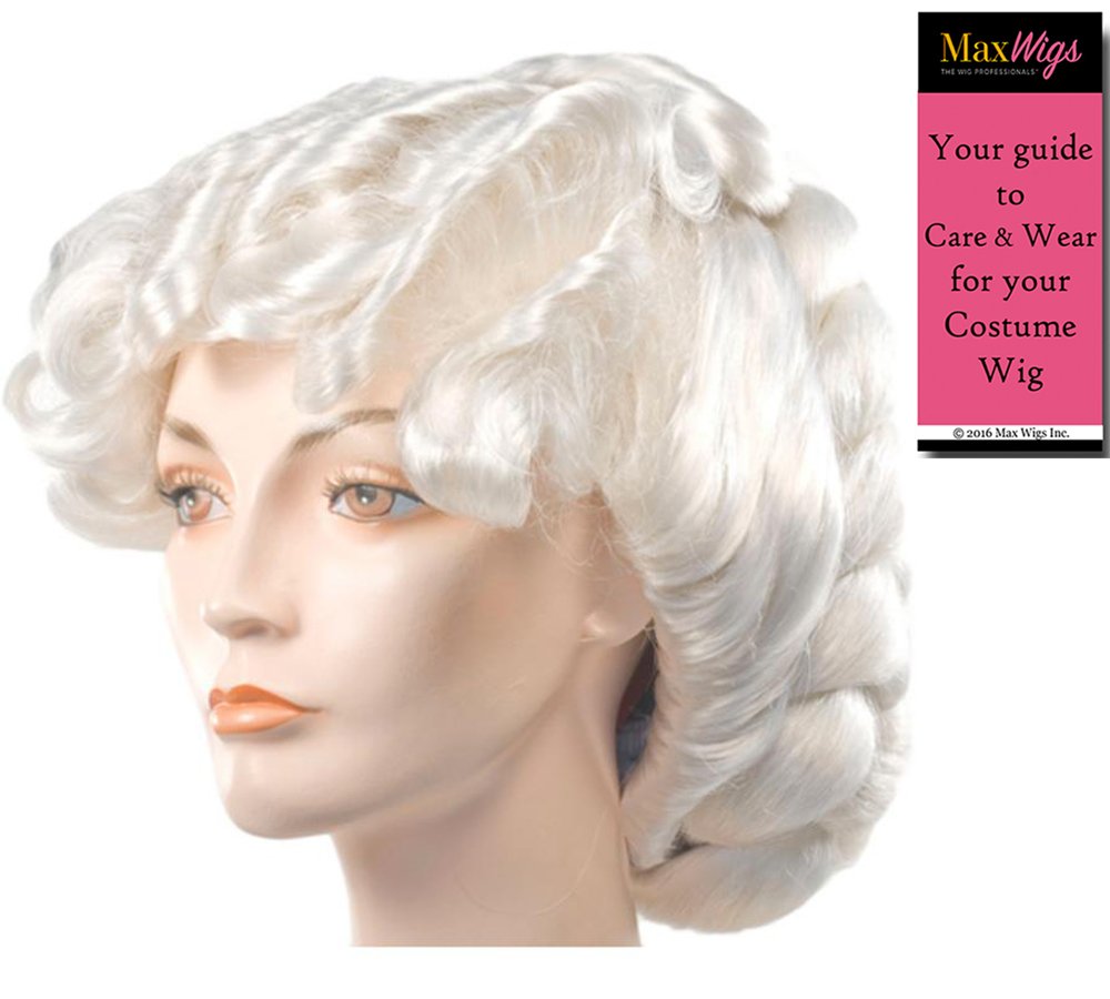 Amazon Com 1872 Full Braided Color White Lacey Wigs Victorian