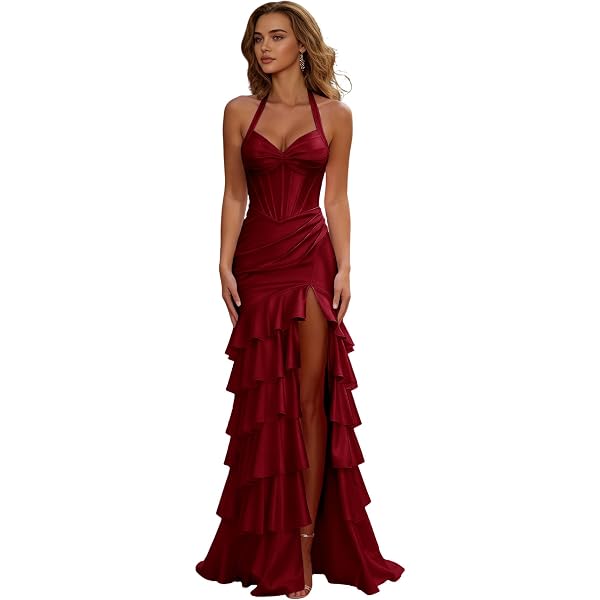 Amazon.com: HEBEOS Women's Prom Dresses Bodycon 2024 Sequin Dress Long  V-Neck Evening Formal Gowns US00 : Clothing, Shoes & Jewelry