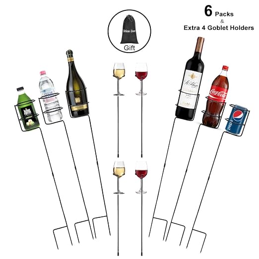 Urban Deco - Juego de 10 estacas Resistentes para Bebidas y ...