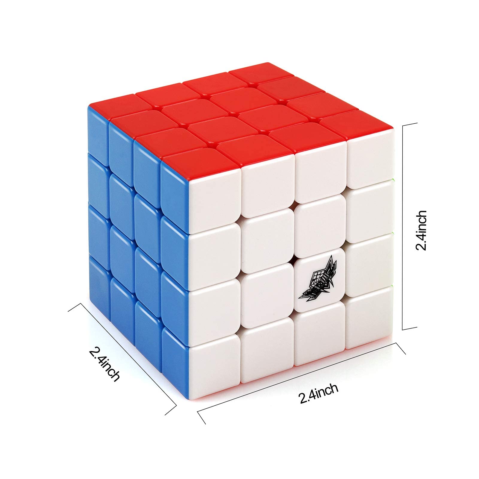 D-FantiX Cyclone Boys 4x4 Speed Cube Stickerless 4 by 4 Magic Cube 4x4x4 Puzzles Toys (60mm)