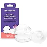 Lansinoh Contact Nipple Shields for Nursing Mothers, Ultra-Thin Soft & Flexible Medical-Grade Silicone Shields for Sensitive