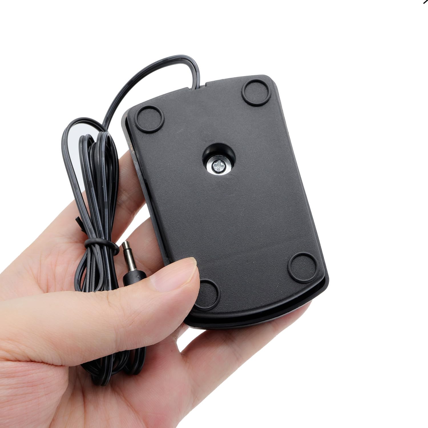 1.5M Mini Sewing Machine Foot Pedal,Household Momentary Sewing Machine Foot Switch On Off Operated Pedal Controller for 6V Small Sewing Machines 202 Making