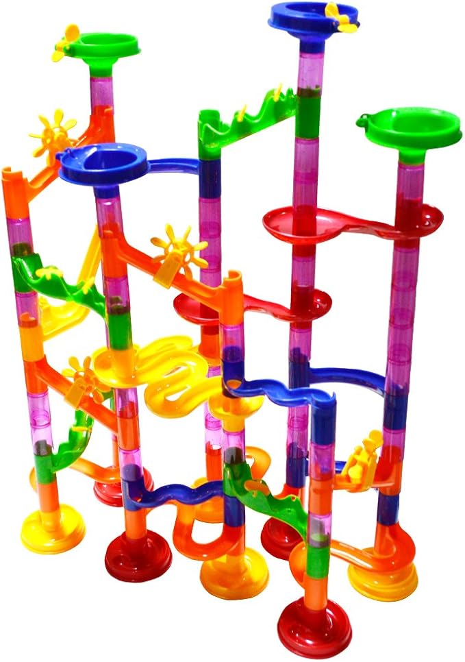 Amazon B H Select ビーズコースター ビー玉転がし スロープ 105pcs 知育玩具 迷路 組み立て ビーズコースター Joy Marbleran105 バランスゲーム おもちゃ