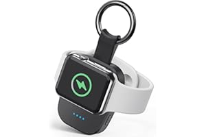 HAGIBIS Portable Wireless Charger for Apple Watch, Compact Magnetic iWatch Charger 1200mAh Power Bank Keychain Style, Apple Watch Accessories Compatible for All Apple Watch Series