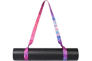 THXCO PIMOCLY Yoga Mat Strap Adjustable Mat Carrying Sling Durable Cotton Texture (Multicolor)