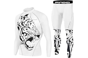 1Bests Men's Running Fitness Cooling Sportswear Camo Compression Short-Sleeved Shirt + Pants Sets