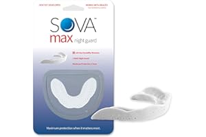 SOVA Max Night Guard - 2.4mm Thin - Custom-Molded Fit - Protects Against Nighttime Teeth Grinding & Clenching - Odor & Taste 