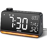 Alarm Clock for Heavy Sleepers, Digital Clock White Noise Machine Compatible with Alexa and Google, 9" LED Digit Display Dual