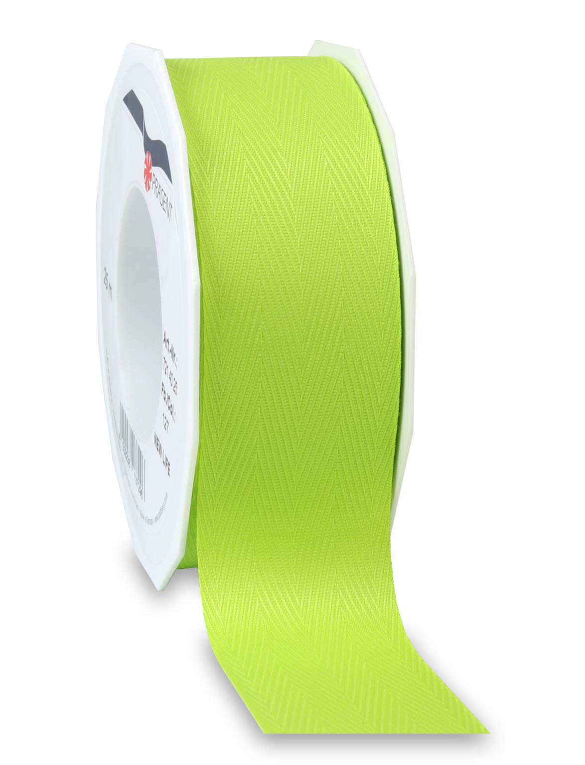 Präsent - New Life 100% Recycled Ribbon Light Green 40 mm Width, 25 m Length — image 1
