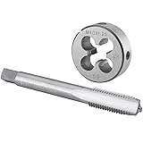 Burkit M10 X 1.25 Tap and Die Set Left Hand, M10 x