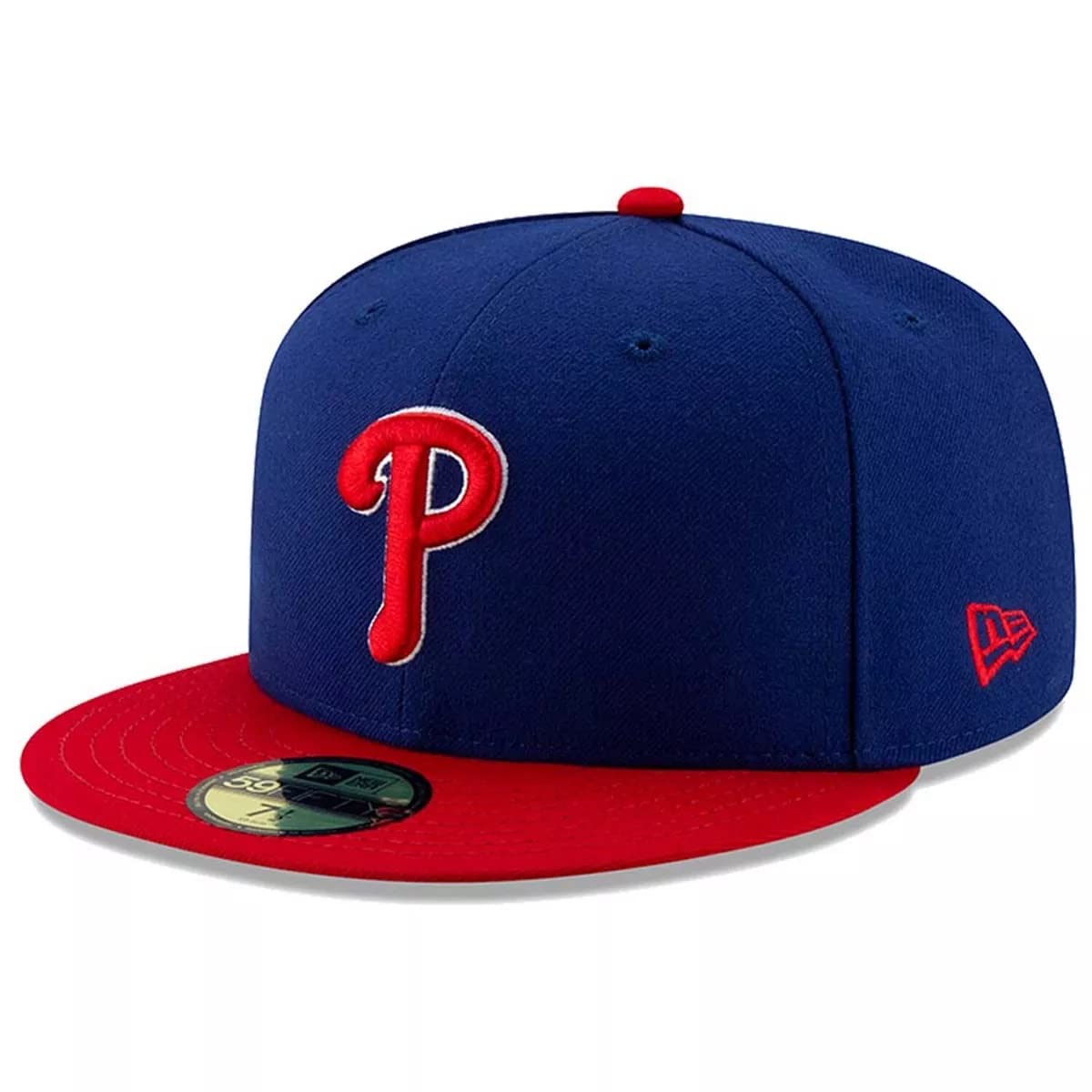 Photo 1 of New Era MLB 59FIFTY 2-Tone Authentic Collection Fitted On Field Game Cap Hat (as1, Numeric, Numeric_7_and_3_Quarters, Philadelphia Phillies)
