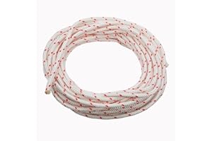 ZLKSKER Recoil Starter Rope 10 Meter Diameter 5.0mm, Engine Starter Rope, Generator, Lawn Mower, Trimmer, Brush Cutter, Chain