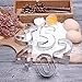 Lawei 21 Pack Number Geometric Cookie Cutters Set, 9 PCS Stainless Steel Numbers Cookie Cutters, 12 PCS Flower Round Heart Star Shape Biscuit Molds Cutters for Kitchen, Fondant Cake Decorating Tools