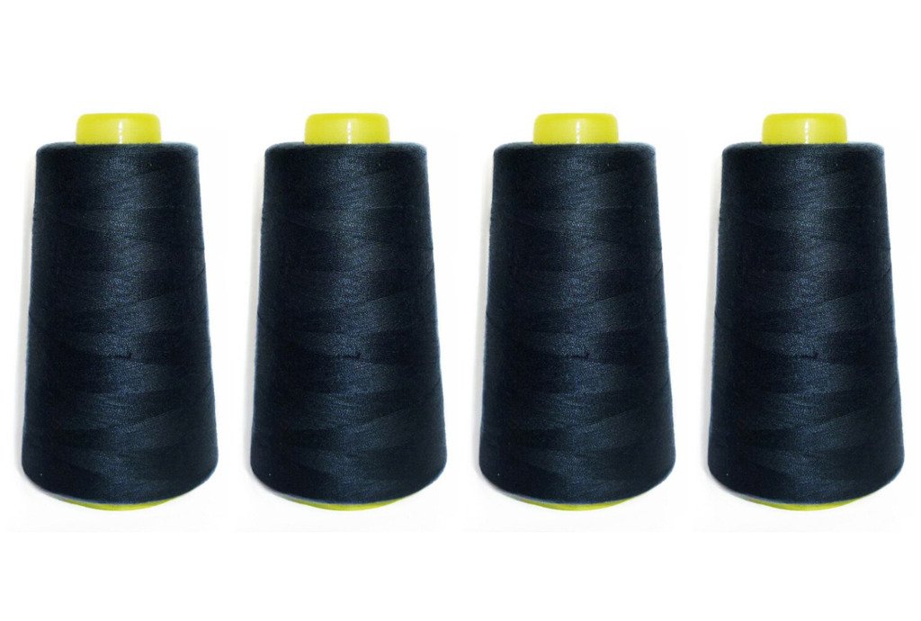 Selric [12000 Yards] 100% Spun Polyester Sewing Thread All Purpose Thread [Size 402 Navy Blue] 21 Colors Available