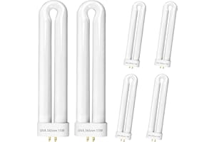 6 Pcs 15W 4-Pin Zapper Light Bulb Compatible with Black Flag BZ-15 BB-15WHT Flowtron BK-15D Hemiua T6, T8, T9 Stinger B1515 F