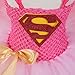 Tutu Dreams Handmade Superhero Tutu Dress For Girls Birthday Party Costume (Small(1-2years), Pink)