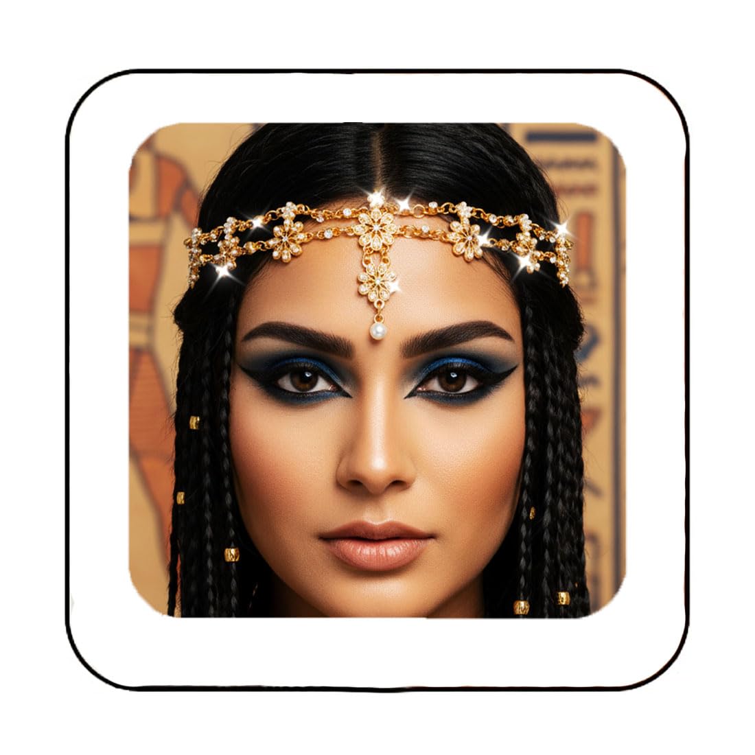 Fashband Bridal Head Chain Gold Pearl Headpiece Flower Wedding Hair Chains for Women