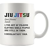 Panvola Jiu Jitsu Definition Funny Jiu Jitsu Gifts Jiujitsu Coach Player Funny Sarcastic Novelty Drinkware Ceramic Mug 11 oz White