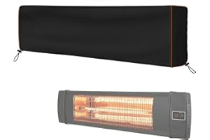 CATOTEL Electric Heater Cover, Waterproof 420D Oxford Wall-Mounted Patio Heater Cover Protective Infrared Heater Dustproof Covers for Outdoor Garden Backyard Hanging Heaters