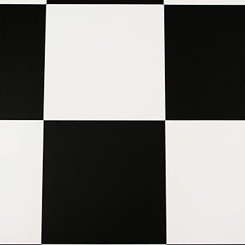 12 95 P M Pvc Bodenbelag Schachbrett Schwarz Weiss Gross Muster Din A4 Fussboden Bodenbelage