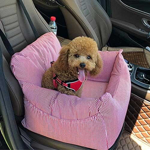 ペット用座席シート ペット用ドライブボックス ペットハウス 産業 研究開発用品 助手席用 飛び出し防止 ホビー 食品 飲料 お酒 クッション付き ストライプ ぐっすり眠れる 安眠 カバー取り外し 洗濯 寝心地良い 車用ペットシート ペットベッド B085rrcj5v 新作製品