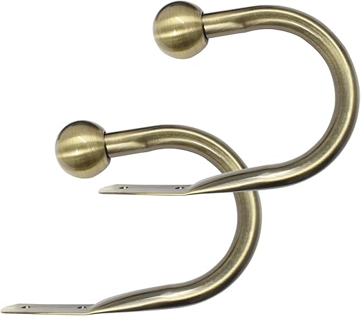 Amazon Com Chicology Classic Ball Finial Tie Pair Curtain