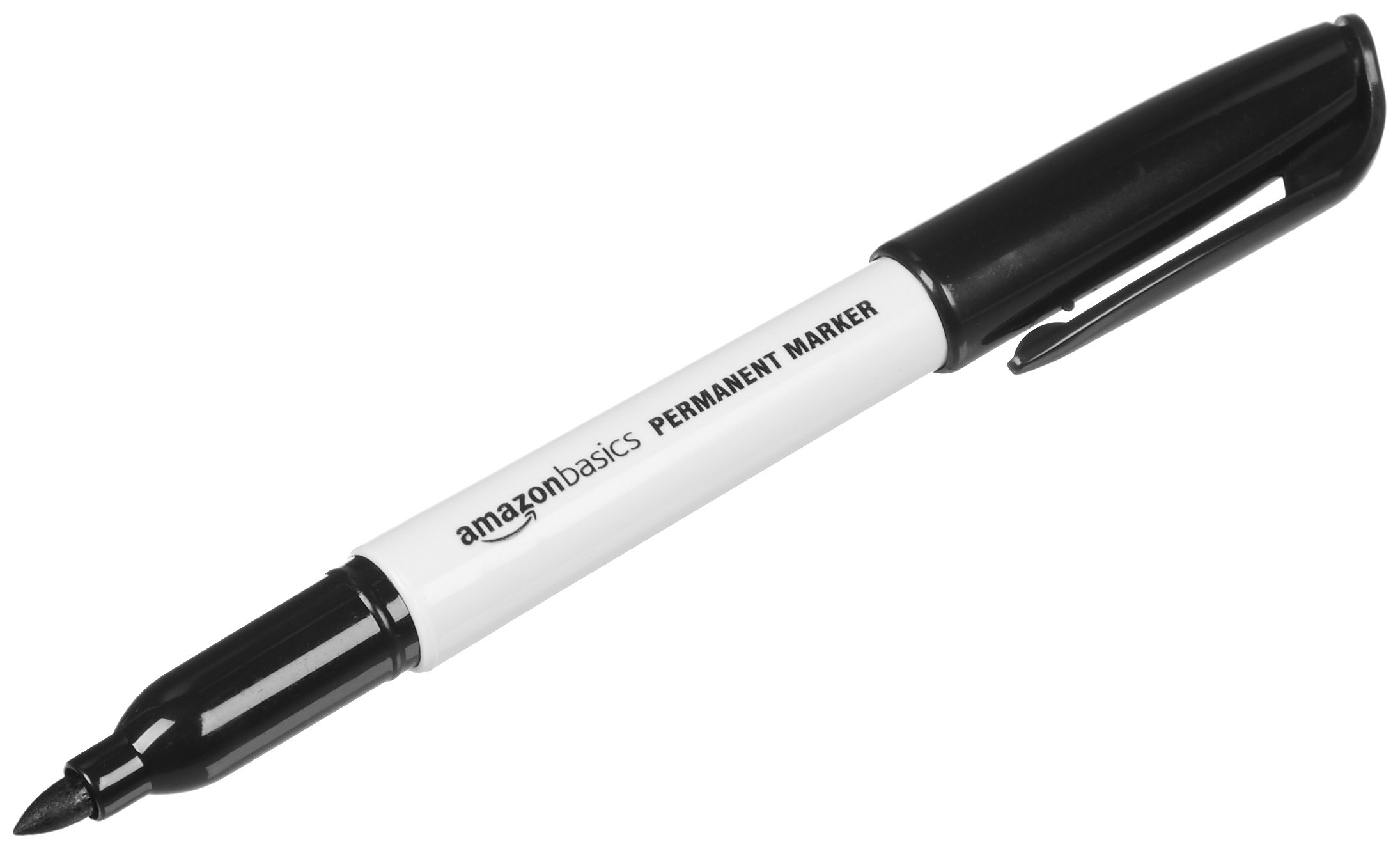 Photo 1 of Amazon Basics Fine Tip Point Permanent Markers for Office, School, and Home Use, Black, 24 Pack