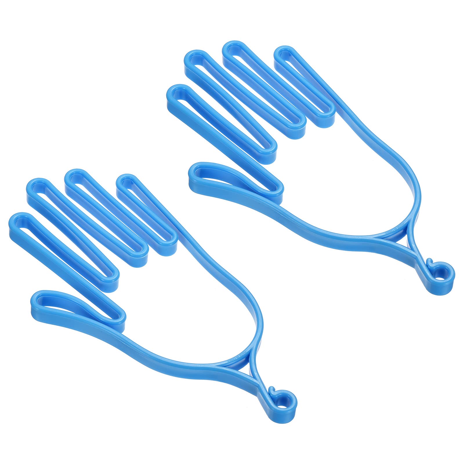 PATIKIL Golf Gloves Stretcher, 2 Pack Plastic Keeper Support Rack Holder Dryer Hanger Frame for Sports Gloves Maintenance, Blue