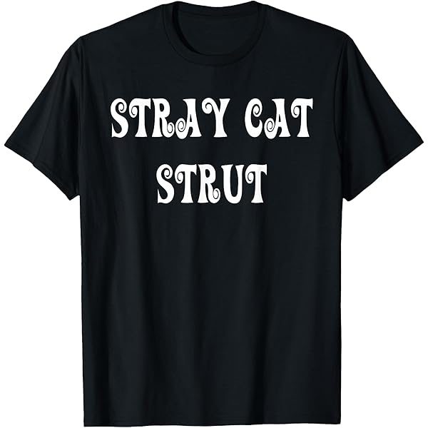 Amazon.com: Stray Cats T Shirt Cat band Logo new Official Mens