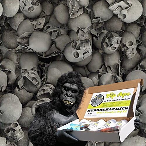 Dip Ape 3d Skulls Hydrographic Water Transfer Hydro Dip Dipping Kit