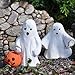 Miniature Fairy Garden Trick or Treat Ghosts, Set of 2