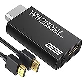 GANA Wii to hdmi Converter, wii to hdmi Adapter, wii to hdmi1080p 720p Connector Output Video & 3.5mm Audio - Supports All Wi
